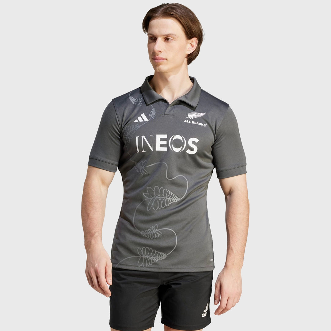 Maori All Blacks Kids Home Rugby Shirt - Short Sleeve Black 2023