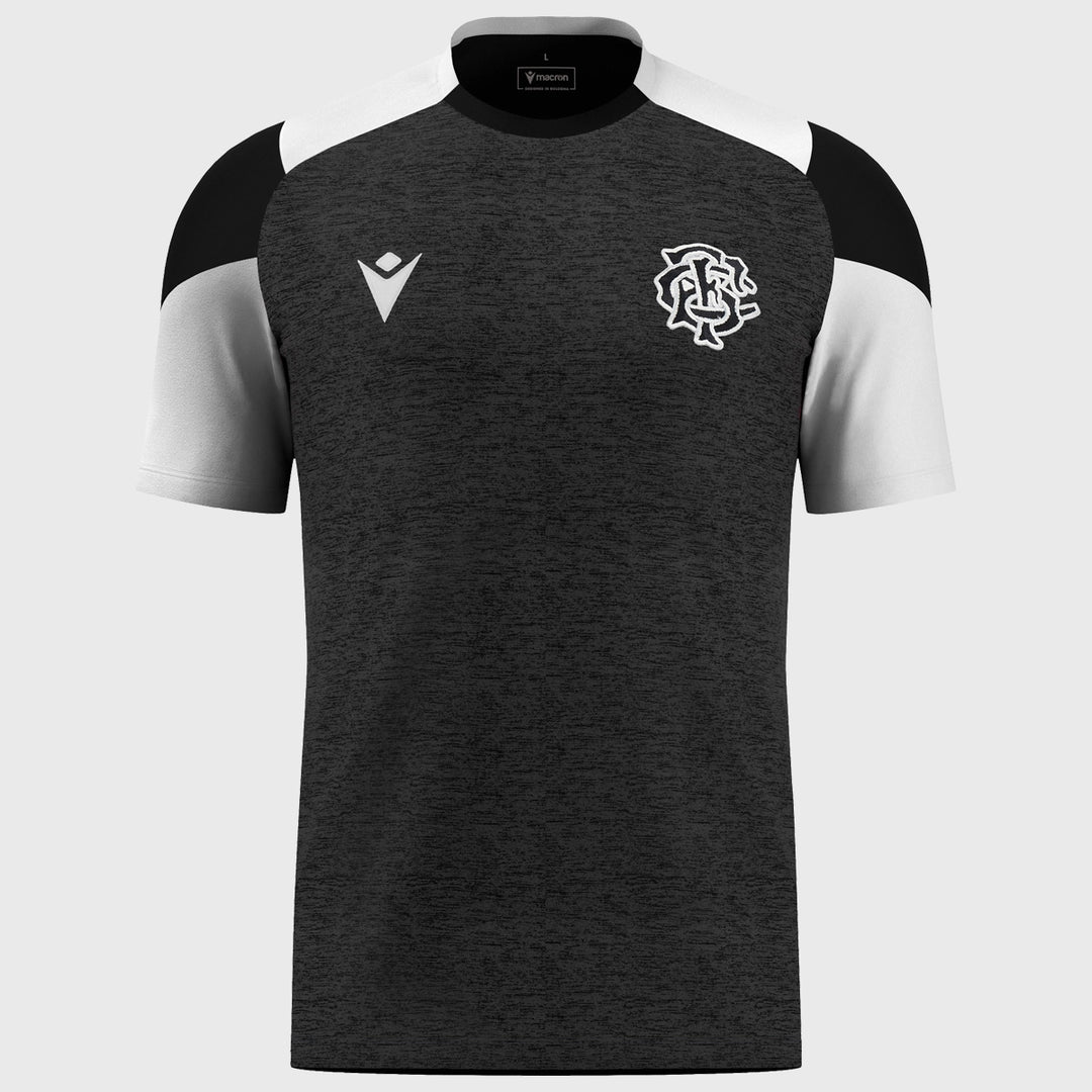 Macron Barbarians Rugby Poly Dry Tee Black 2024/25 - Rugbystuff.com