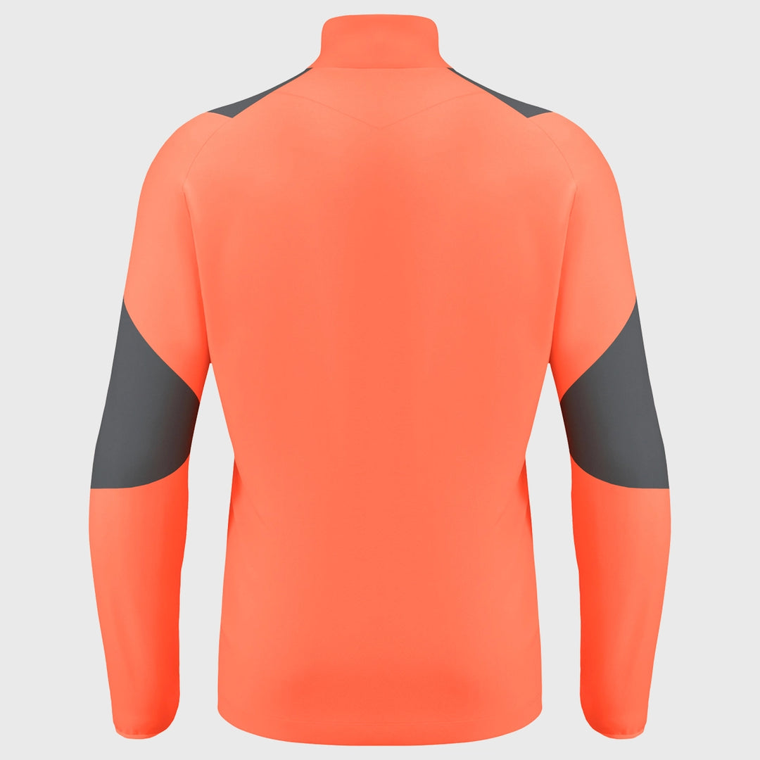 Macron Barbarians Rugby Staff 1/4 Zip Top Coral 2024/25 - Rugbystuff.com