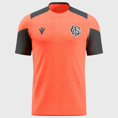 Macron Barbarians Rugby Staff Poly Dry Tee Coral 2024/25