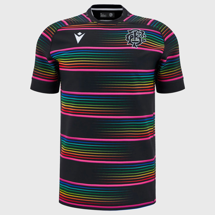 Macron Barbarians Kid's Rugby Training Shirt 2024/25 - Rugbystuff.com