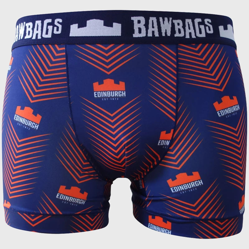 Bawbags Edinburgh Rugby Cool De Sacs Chevron Boxer Shorts - Rugbystuff.com