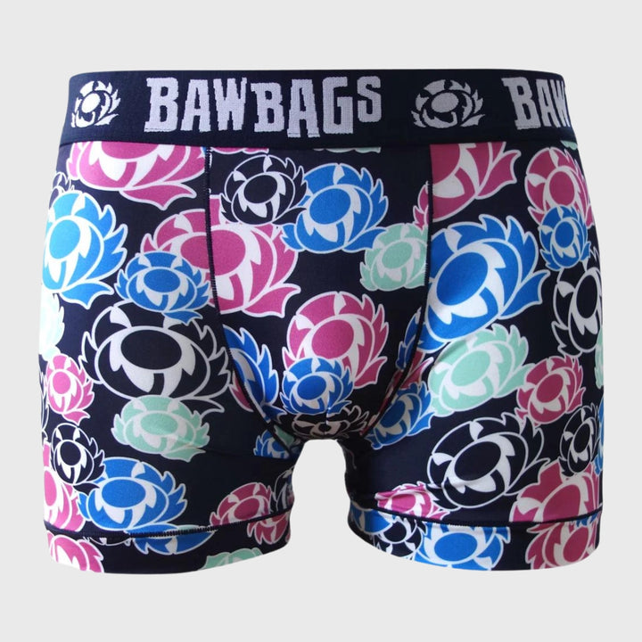 Bawbags Scotland Rugby Cool De Sacs Patch Technical Boxer Shorts - Rugbystuff.com