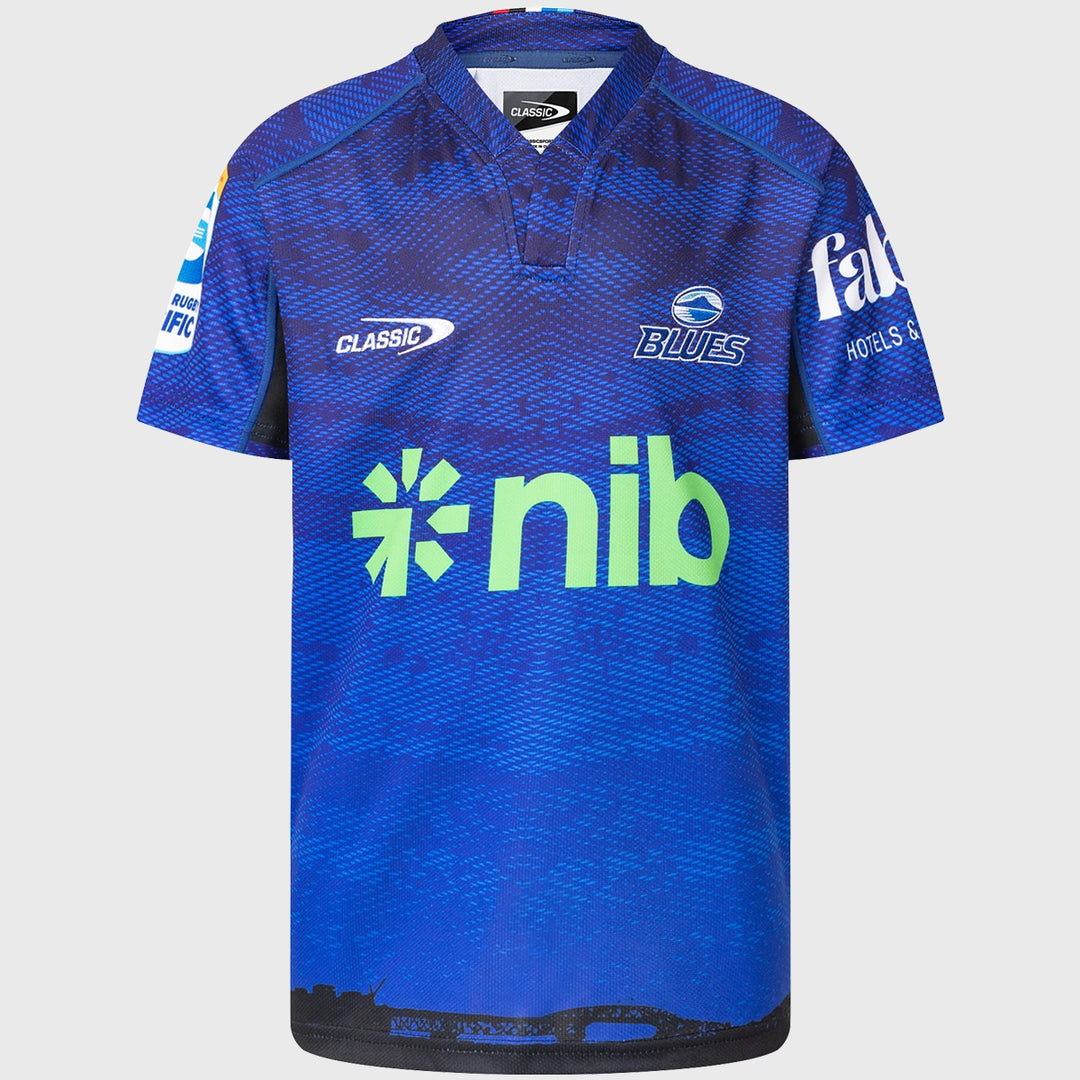 Classic Blues Kid's Super Rugby Home Rugby Shirt - Rugbystuff.com