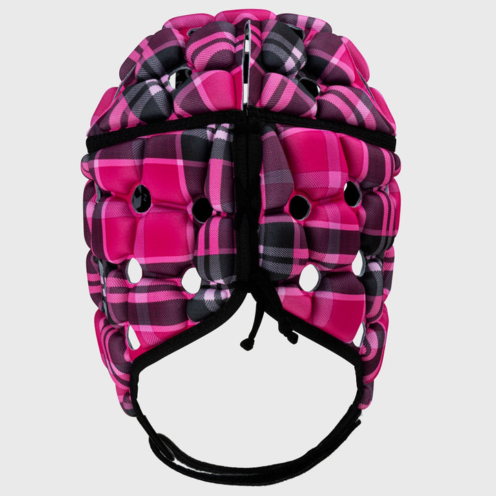 Body Armour Ventilator Rugby Headguard Pink Tartan - Rugbystuff.com