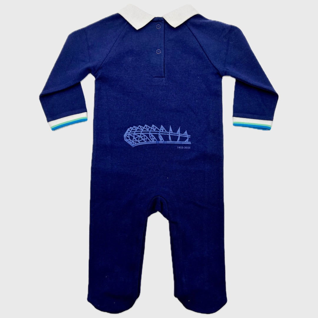 Brecrest Scotland Rugby Home Baby Sleepsuit 2024/25 - Rugbystuff.com