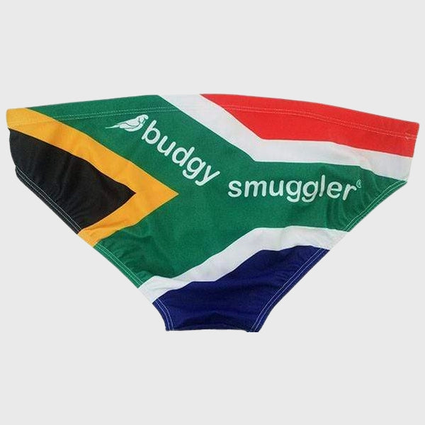 Budgy Smuggler Spring Boxers South Africa Flag - Rugbystuff.com