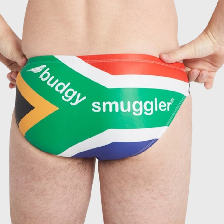 Budgy Smuggler Spring Boxers South Africa Flag - Rugbystuff.com