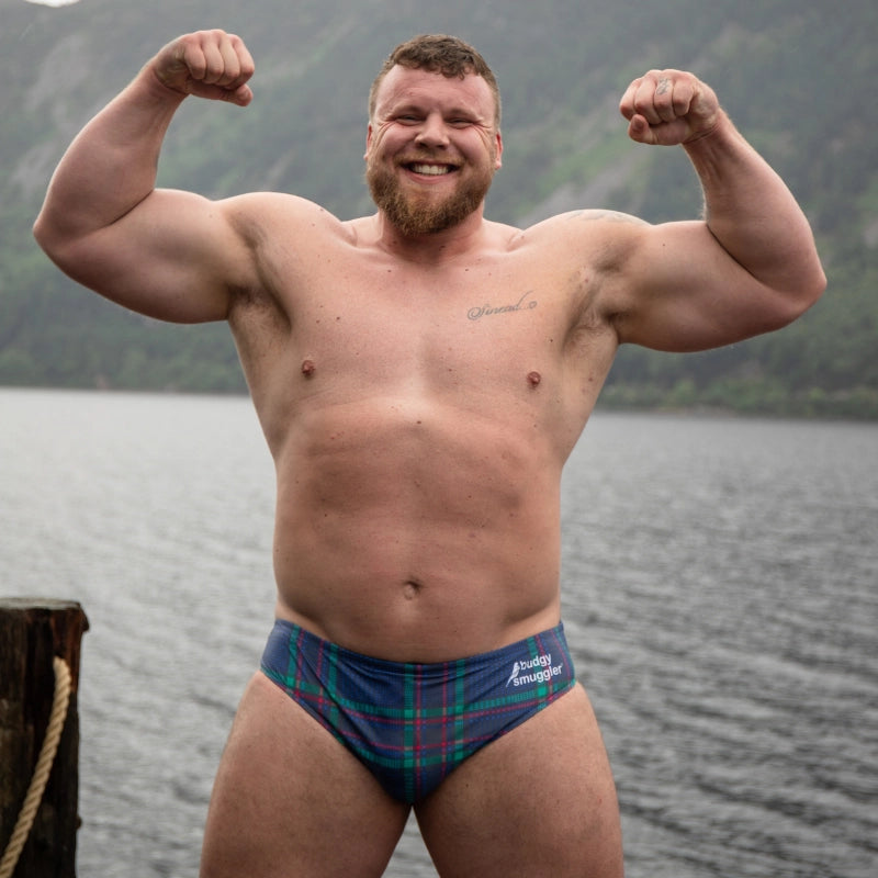 Budgy Smuggler Scotland Tartan Blue - Rugbystuff.com