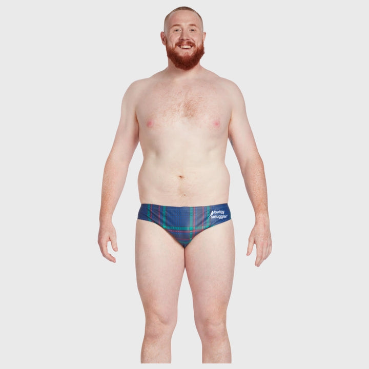 Budgy Smuggler Scotland Tartan Blue - Rugbystuff.com