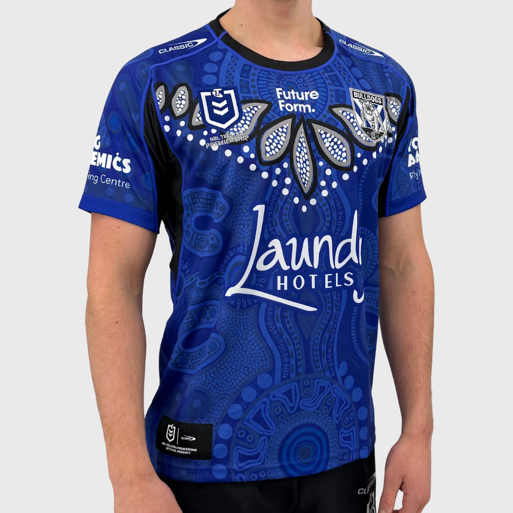 Classic Bulldogs Men's NRL Indigenous Rugby Jersey - Rugbystuff.com