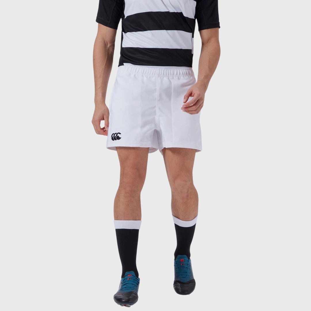 Canterbury Men's Drill Rugby Shorts With Pockets White - Rugbystuff.com