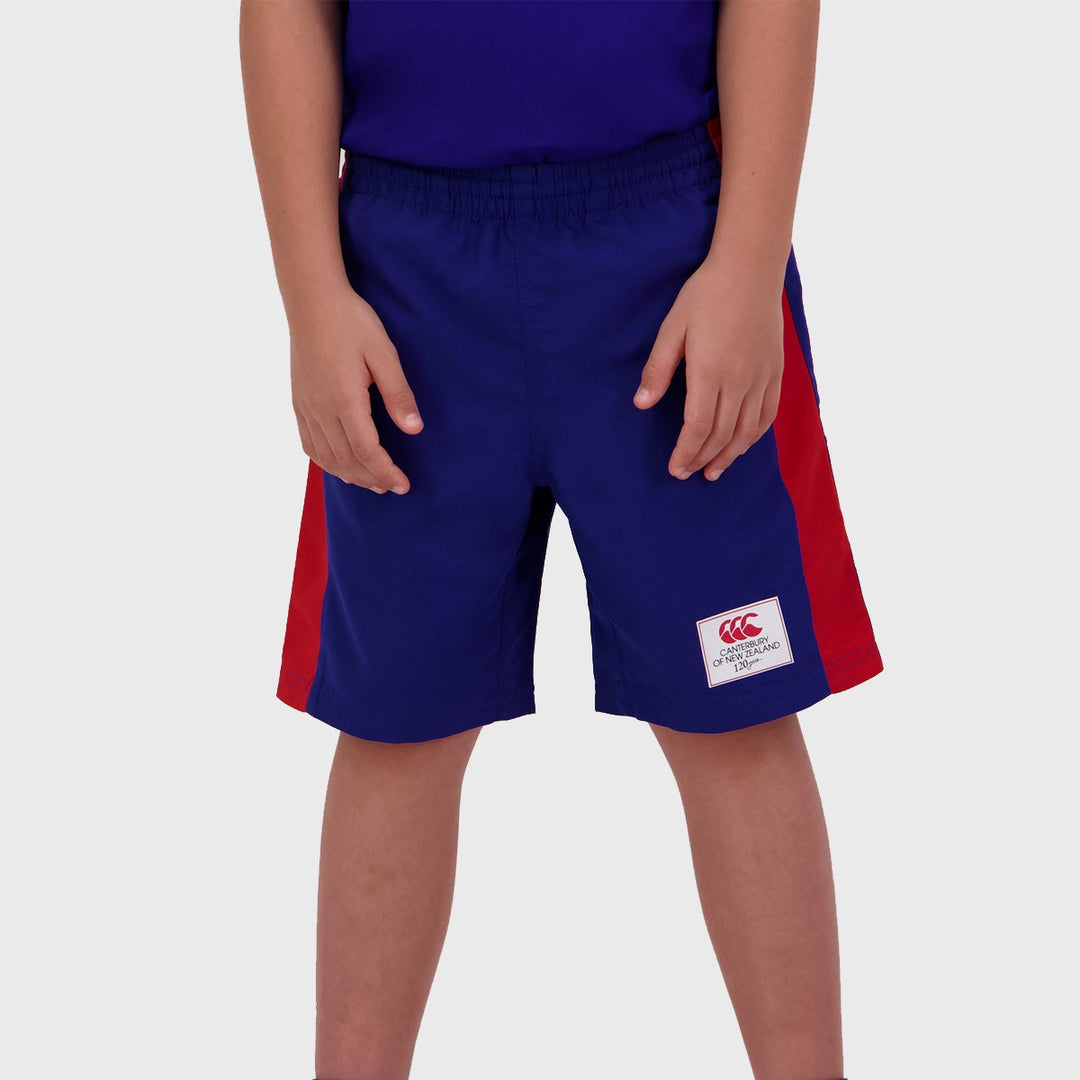 Canterbury Kid's Legends Panel Shorts Royal Blue - Rugbystuff.com