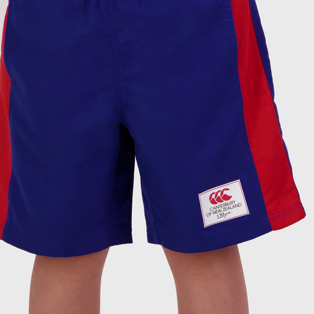 Canterbury Kid's Legends Panel Shorts Royal Blue - Rugbystuff.com