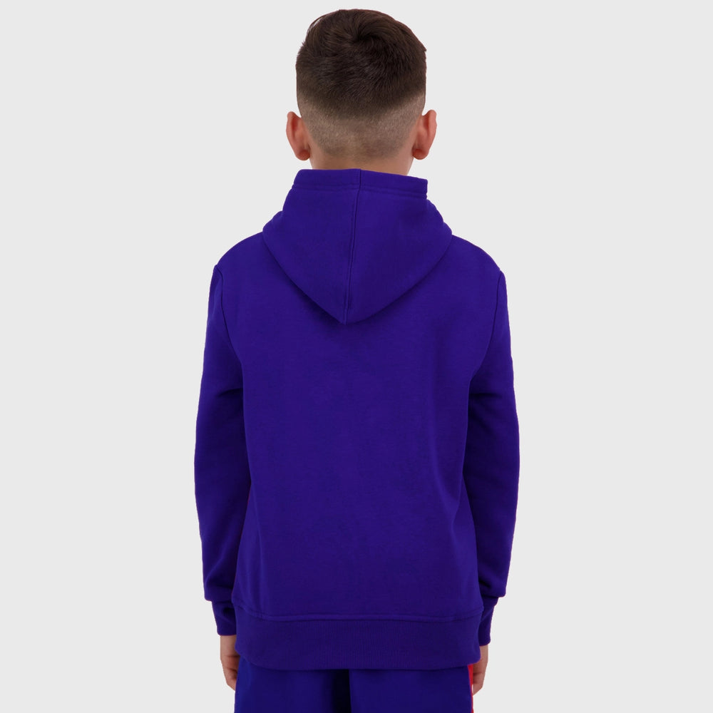 Canterbury Kid's Legends Hoody Royal Blue/Red - Rugbystuff.com