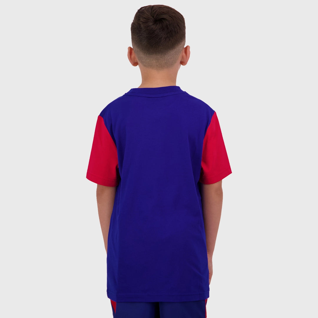 Canterbury Kid's Legends Tee Royal Blue/Red - Rugbystuff.com