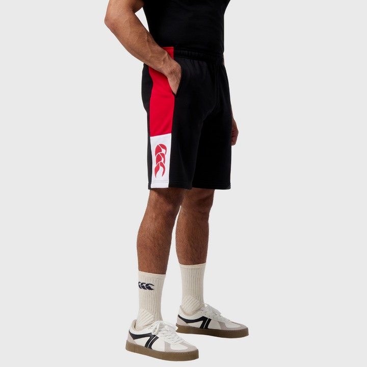 Canterbury Men's Legends 9" Shorts Black/Red - Rugbystuff.com