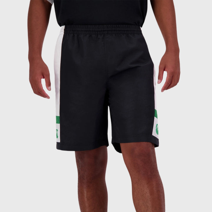 Canterbury Men's Legends Panel Shorts Black/Green - Rugbystuff.com