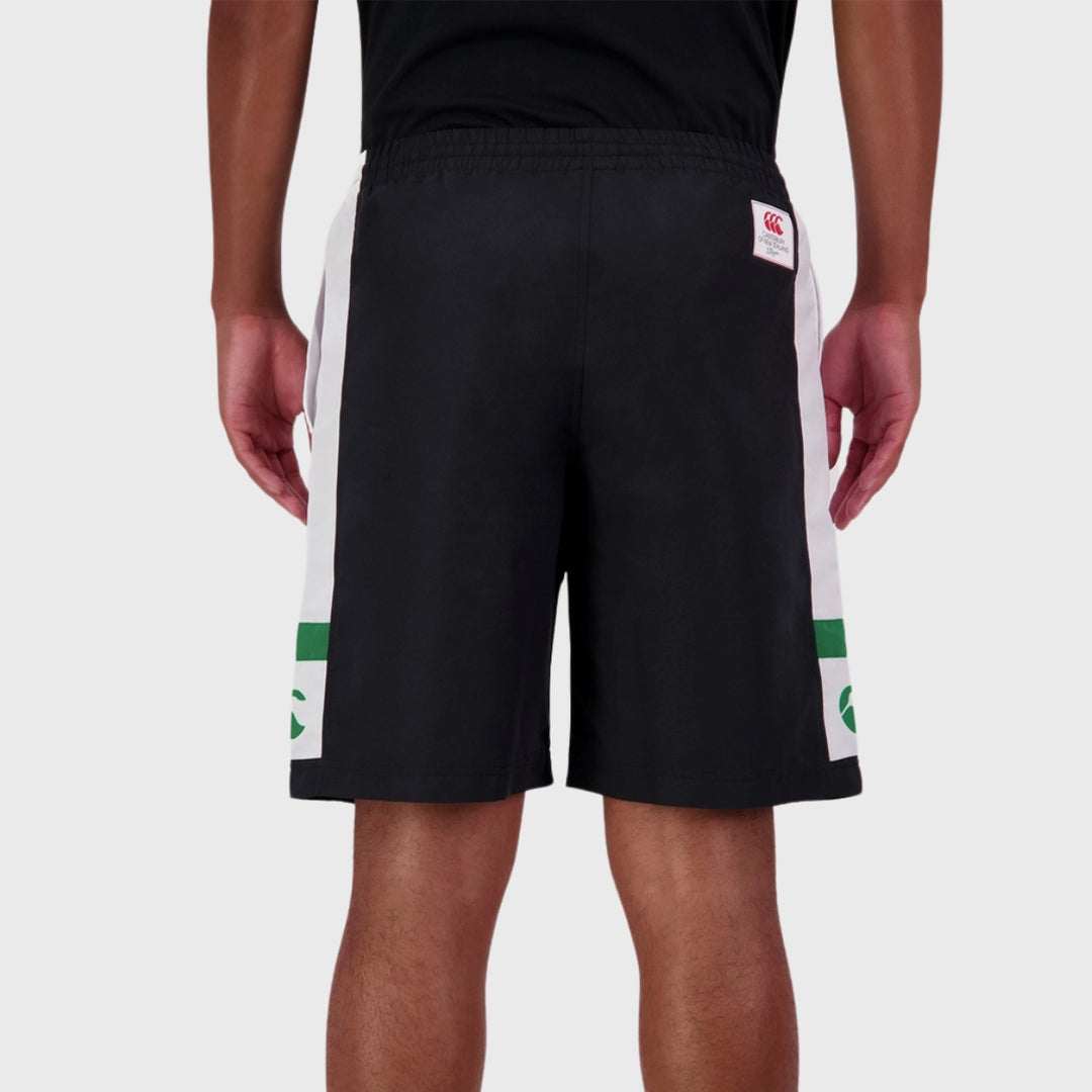 Canterbury Men's Legends Panel Shorts Black/Green - Rugbystuff.com