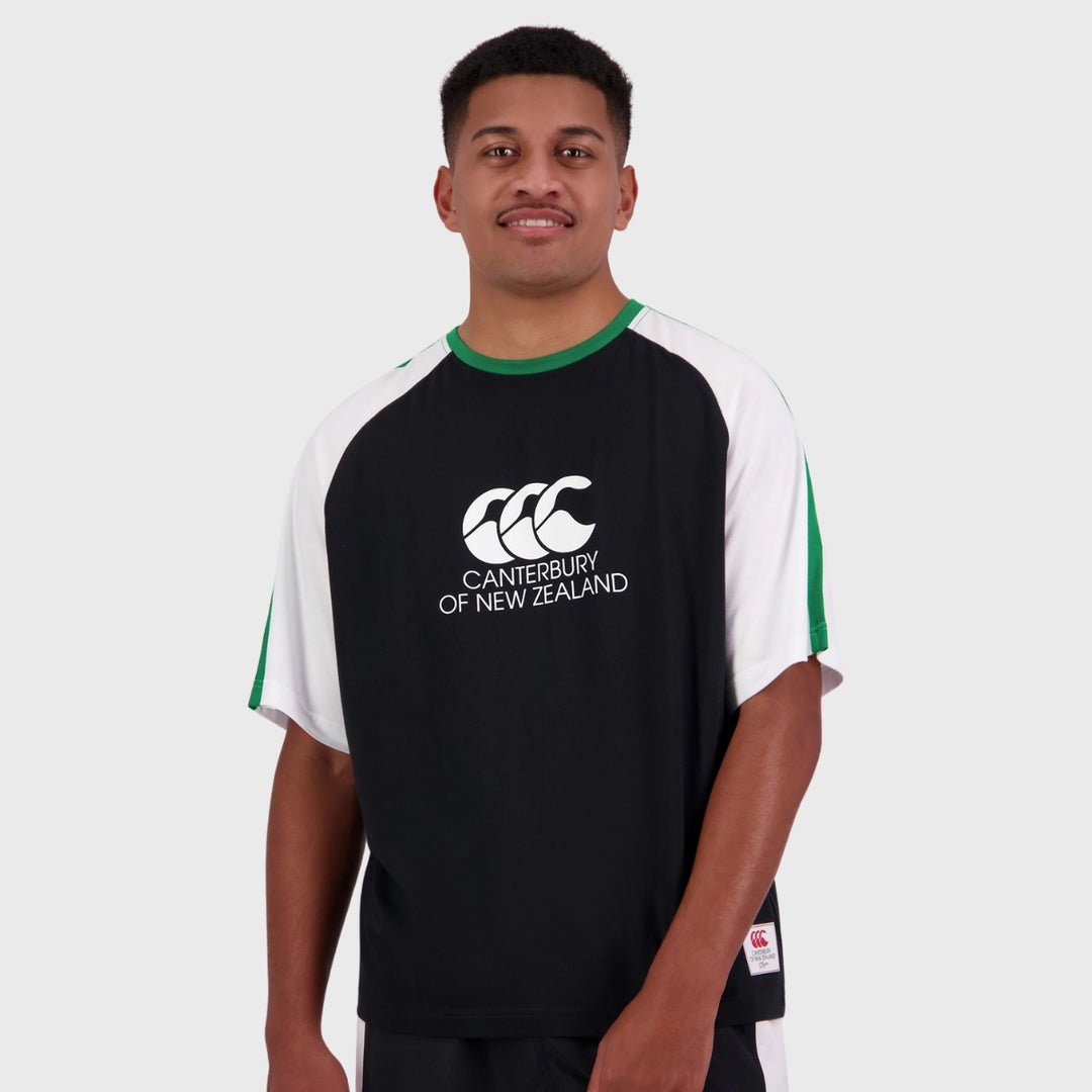 Canterbury Men's Legends Tee Black/Green - Rugbystuff.com