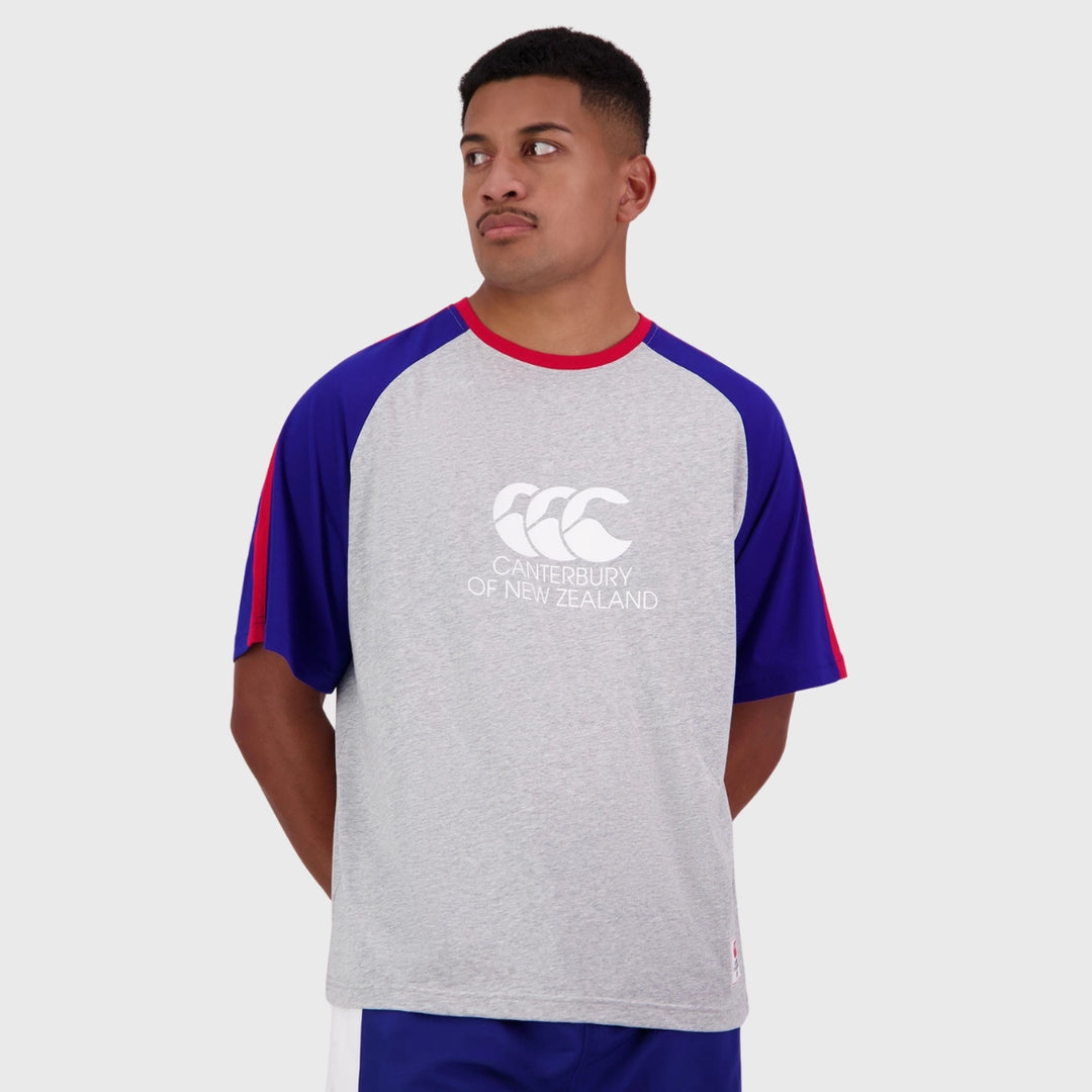 Canterbury Men's Legends Tee Grey/Navy - Rugbystuff.com