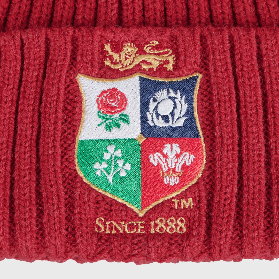 Canterbury British & Irish Lions Knitted Beanie Hat Red - Rugbystuff.com