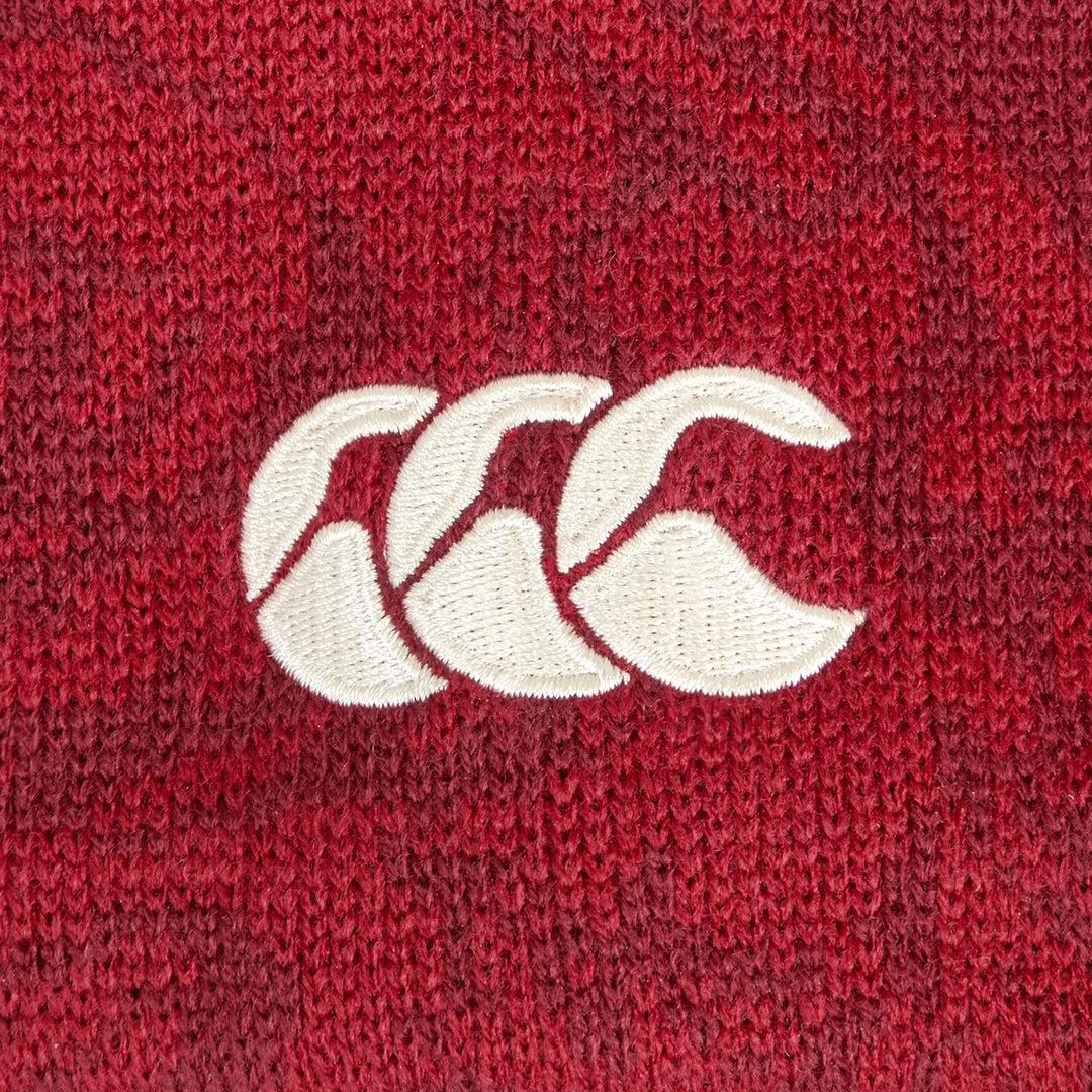 Canterbury British & Irish Lions Fleece Lined Bobble Beanie Hat Red - Rugbystuff.com