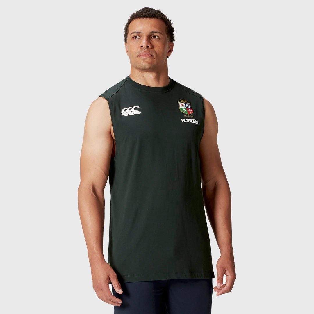 Canterbury British & Irish Lions Men's Cotton Tank Green - Rugbystuff.com