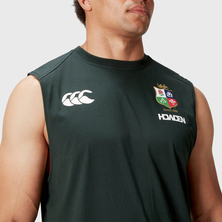 Canterbury British & Irish Lions Men's Cotton Tank Green - Rugbystuff.com