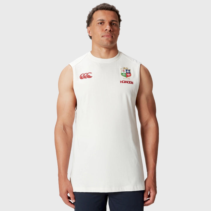 Canterbury British & Irish Lions Men's Cotton Tank White - Rugbystuff.com