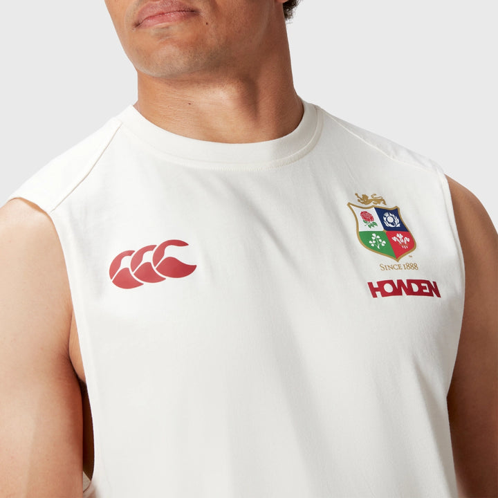 Canterbury British & Irish Lions Men's Cotton Tank White - Rugbystuff.com