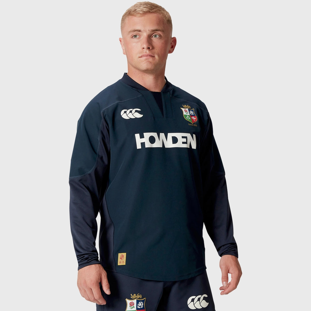 Canterbury British & Irish Lions Men's Drill Top Navy - Rugbystuff.com