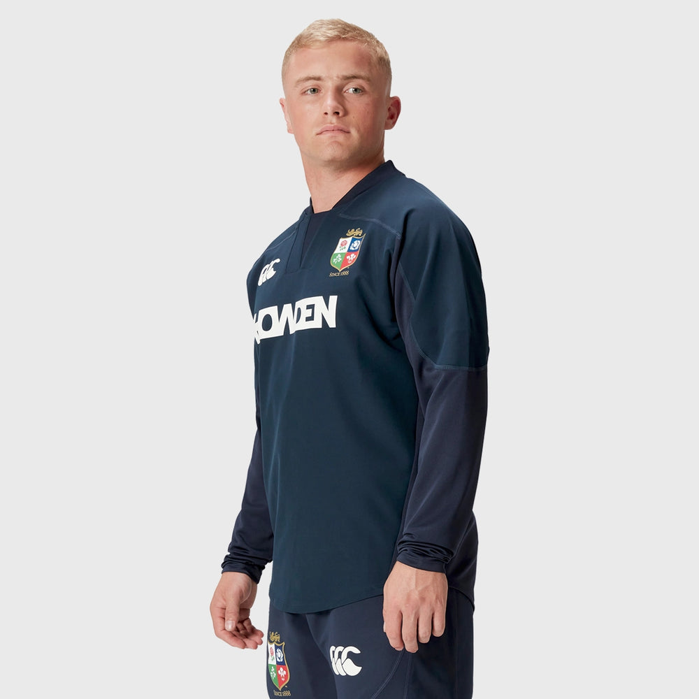 Canterbury British & Irish Lions Men's Drill Top Navy - Rugbystuff.com