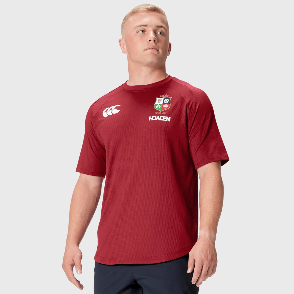 Canterbury British & Irish Lions Men's Everest Tee Red - Rugbystuff.com