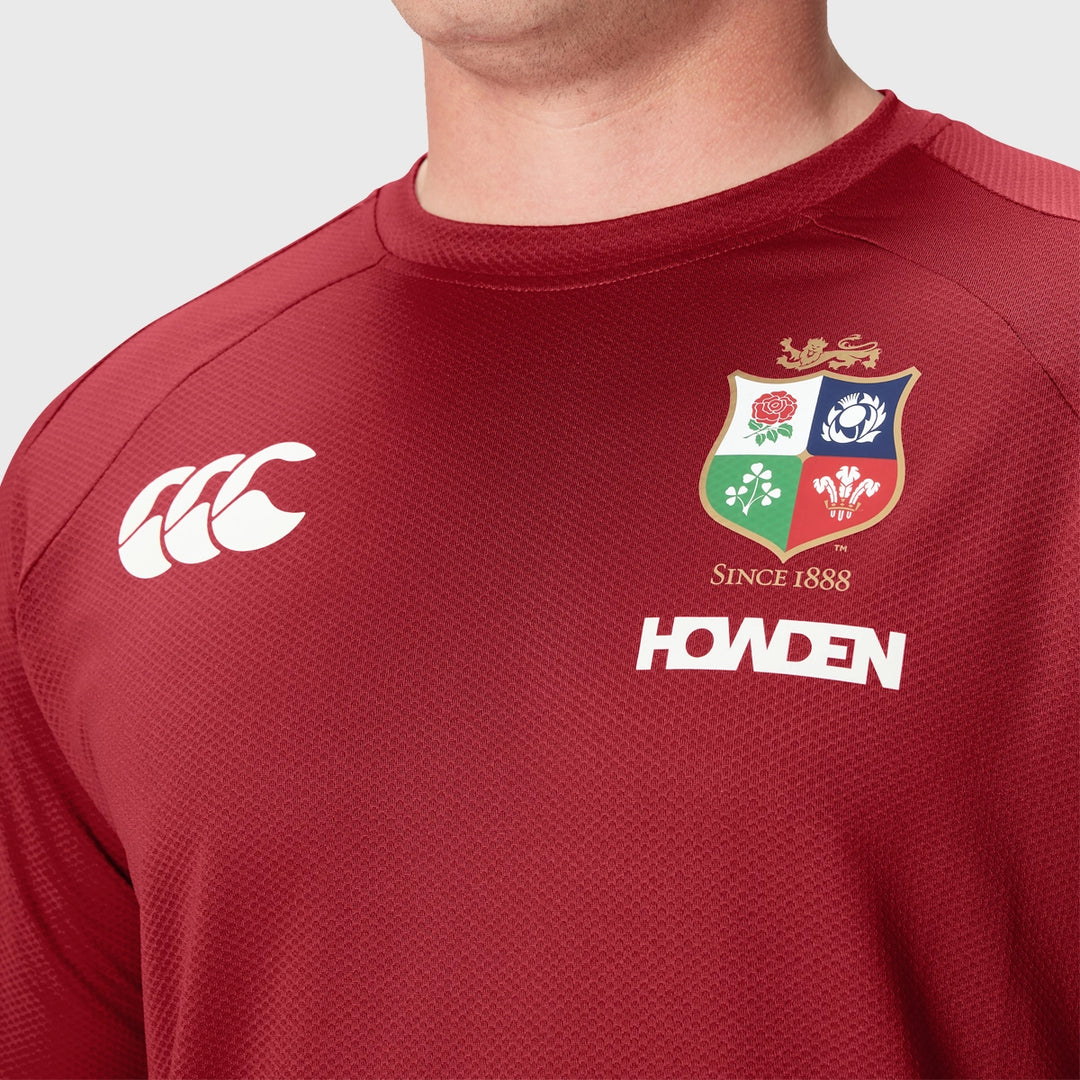 Canterbury British & Irish Lions Men's Everest Tee Red - Rugbystuff.com