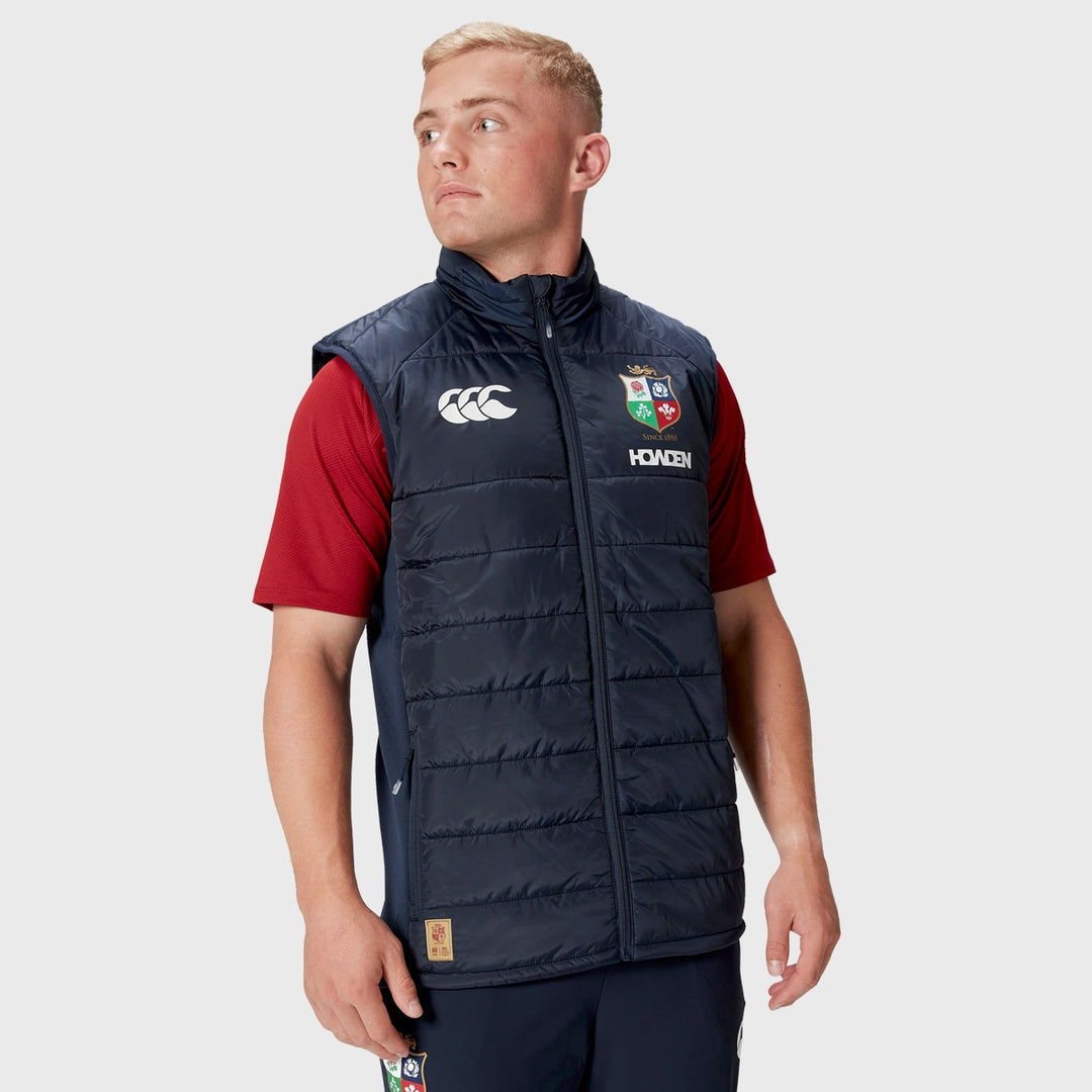 Canterbury British & Irish Lions Men's Microlight Gilet Navy - Rugbystuff.com