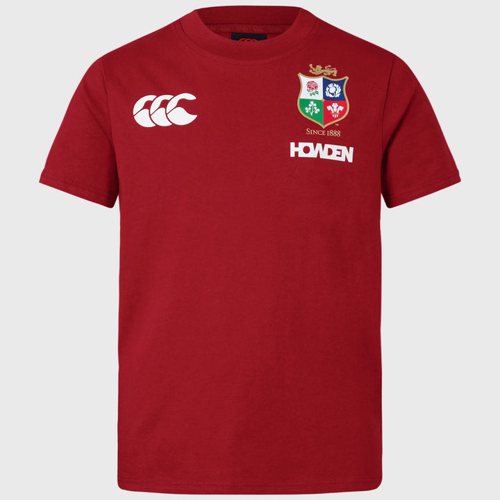 Canterbury British & Irish Lions Kid's Cotton Tee Red - Rugbystuff.com