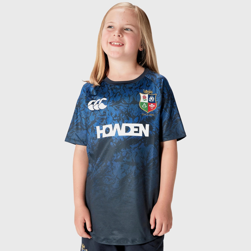 Canterbury British & Irish Lions Kid's Superlight Tee Navy - Rugbystuff.com