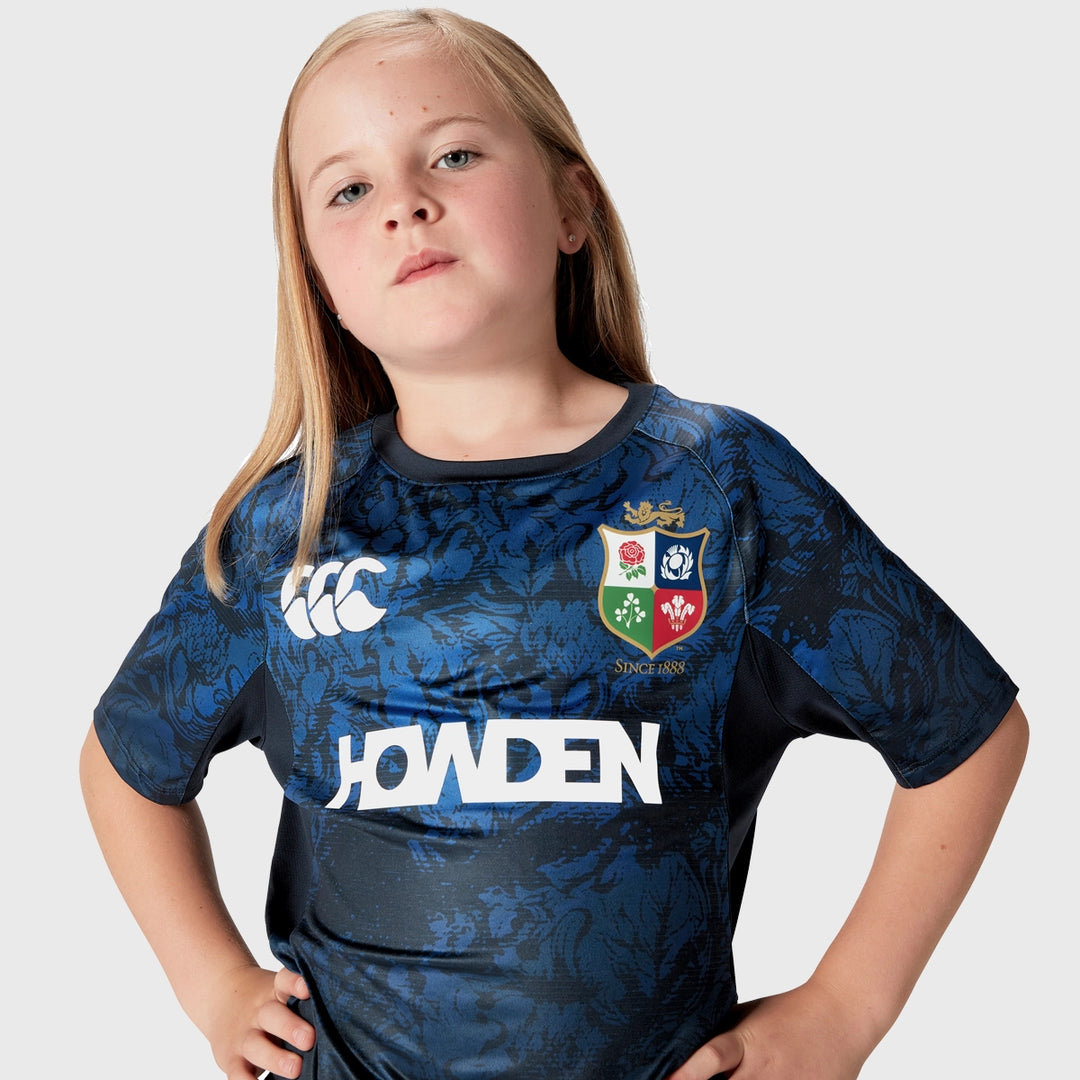 Canterbury British & Irish Lions Kid's Superlight Tee Navy - Rugbystuff.com