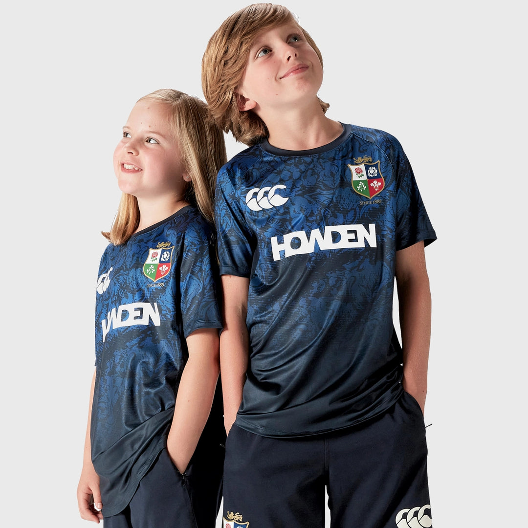 Canterbury British & Irish Lions Kid's Superlight Tee Navy - Rugbystuff.com