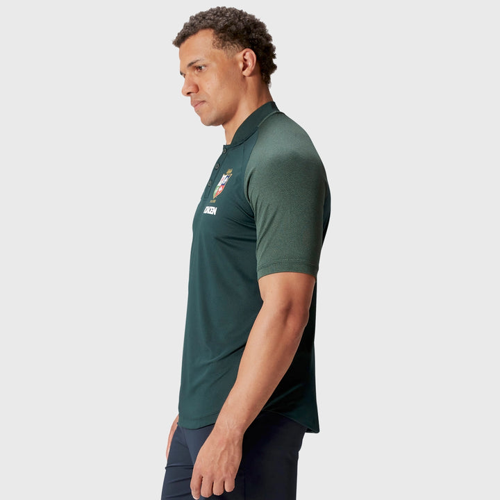 Canterbury British & Irish Lions Men's Poly Polo Shirt Green - Rugbystuff.com