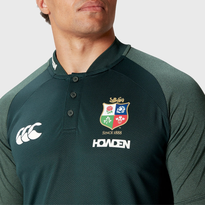 Canterbury British & Irish Lions Men's Poly Polo Shirt Green - Rugbystuff.com