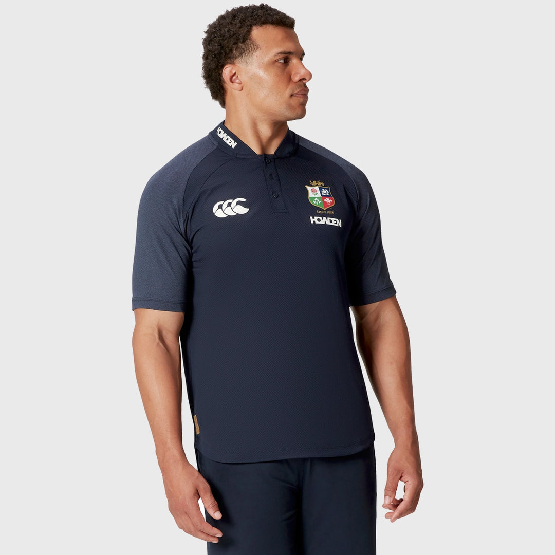 Canterbury British & Irish Lions Men's Poly Polo Shirt Navy - Rugbystuff.com