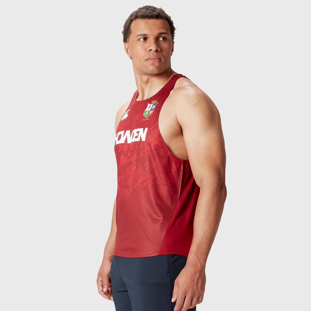 Canterbury British & Irish Lions Men's Poly Singlet Red - Rugbystuff.com