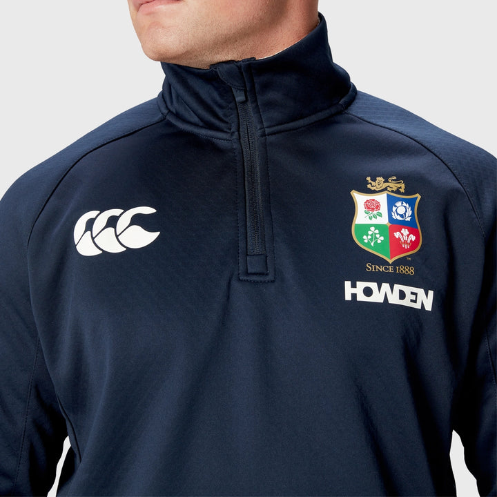 Canterbury British & Irish Lions Men's 1/4 Zip Fleece Navy - Rugbystuff.com