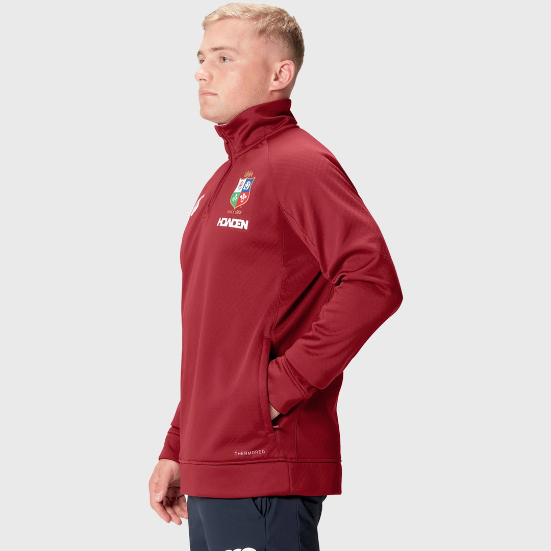 Canterbury British & Irish Lions Men's 1/4 Zip Fleece Red - Rugbystuff.com