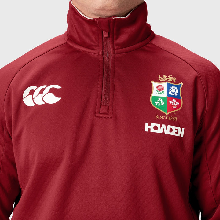 Canterbury British & Irish Lions Men's 1/4 Zip Fleece Red - Rugbystuff.com