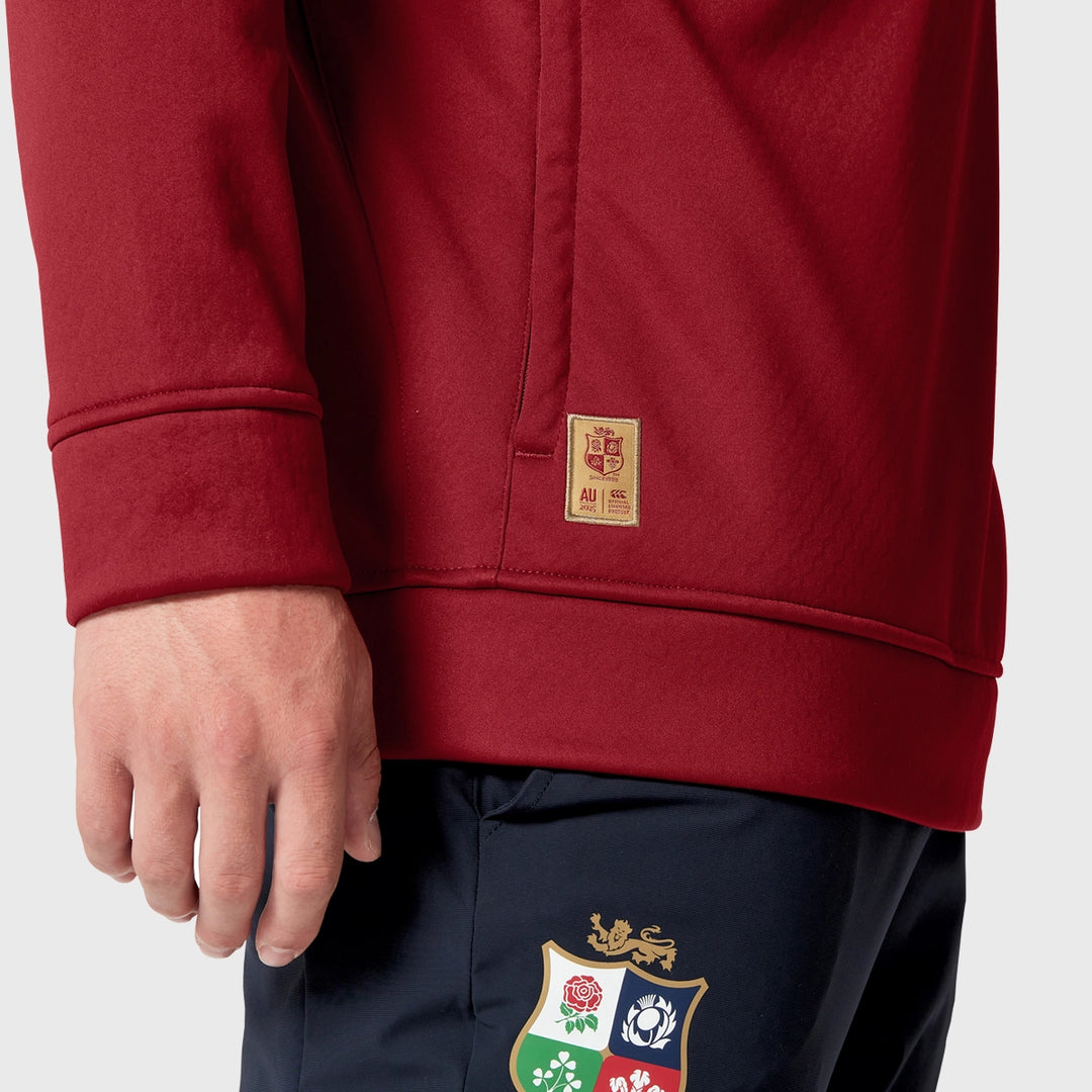 Canterbury British & Irish Lions Men's 1/4 Zip Fleece Red - Rugbystuff.com