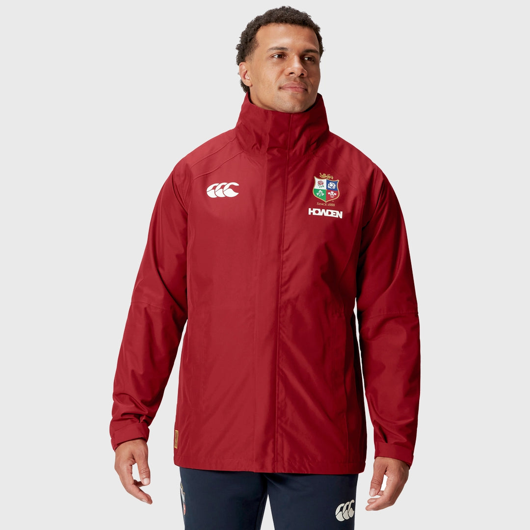 Canterbury British & Irish Lions Men's Waterproof Jacket Red - Rugbystuff.com