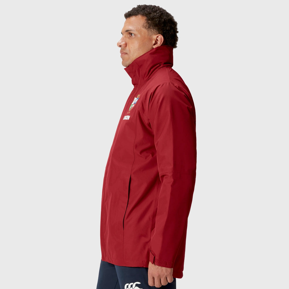 Canterbury British & Irish Lions Men's Waterproof Jacket Red - Rugbystuff.com